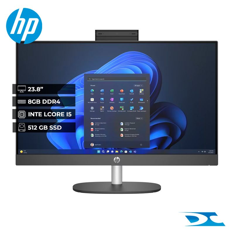 HP - Combo All In One HP 240 G10 Core I5 1335U /Ram 8GB /512GB SSD /W11P/ 23,8" + Antivirus