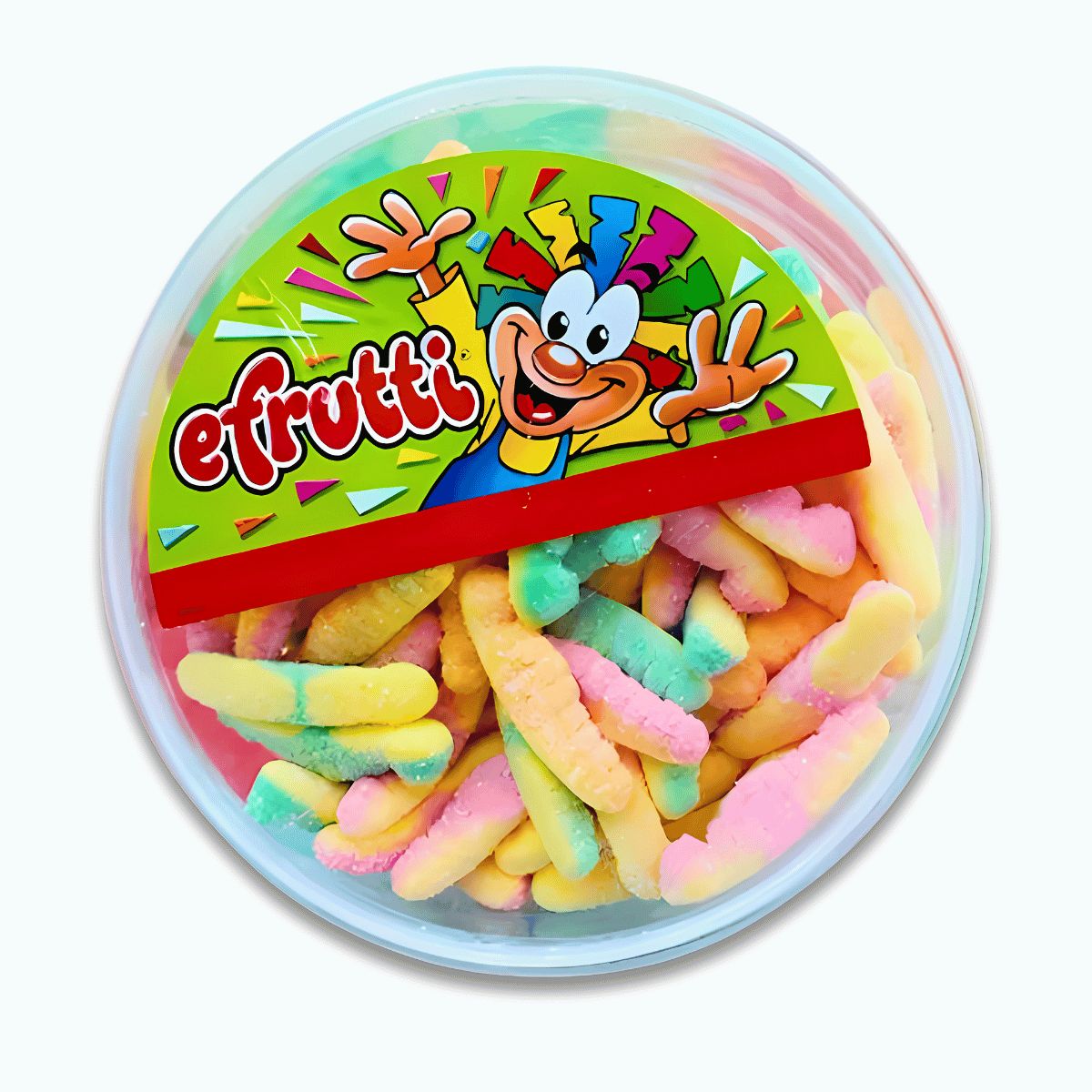 EFRUTTI - Gomas Efrutti Tarrina Orugas Acidas Dulces X500grs