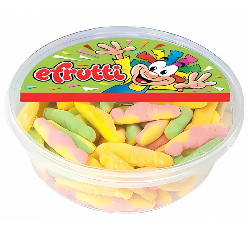 EFRUTTI - Gomas Efrutti Tarrina Orugas Acidas Dulces X500grs