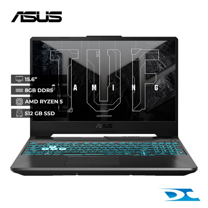 ASUS - Portátil Asus FA506NC-HN006 Gaming Ryzen 5 7535HS/ Ram 8GB/ 512GB SSD-/15,6" /Free /RTX 3050 4GB