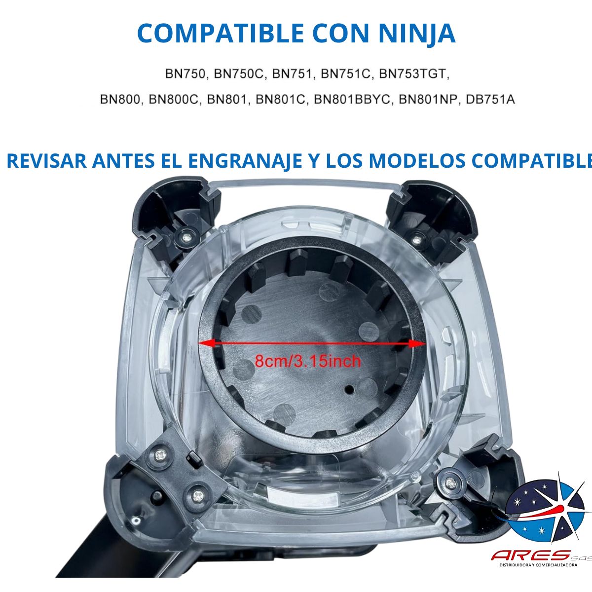 GENERICO - Kit Acople O Engranaje Grande Para Licuadora Ninja
