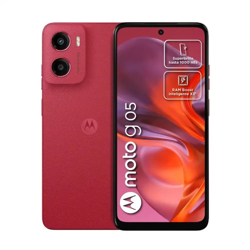 MOTOROLA - Celular MOTOROLA G05  128 GB 4 Ram  Color Rojo