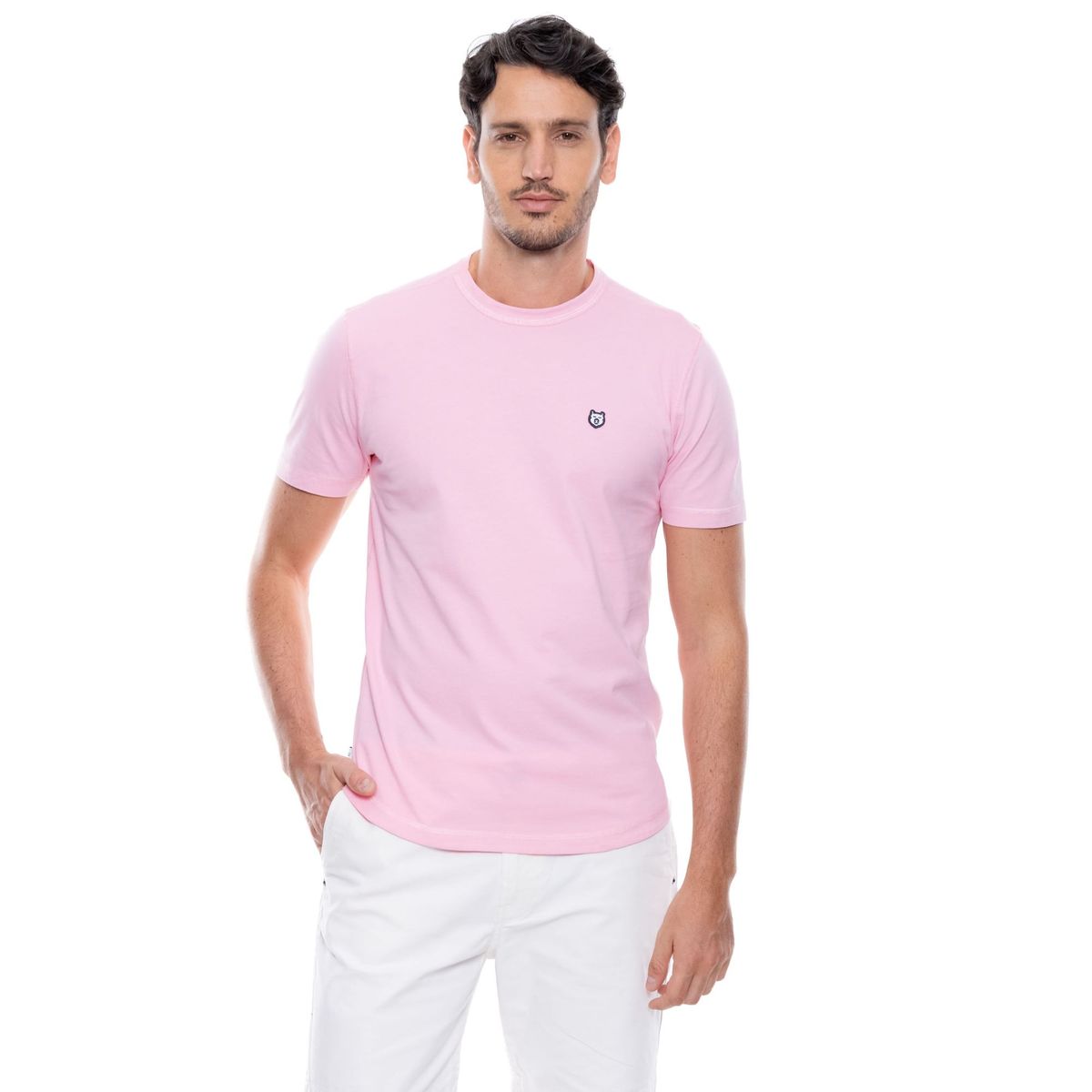 COLOR BLUE - Camiseta Manga Corta Con Logo