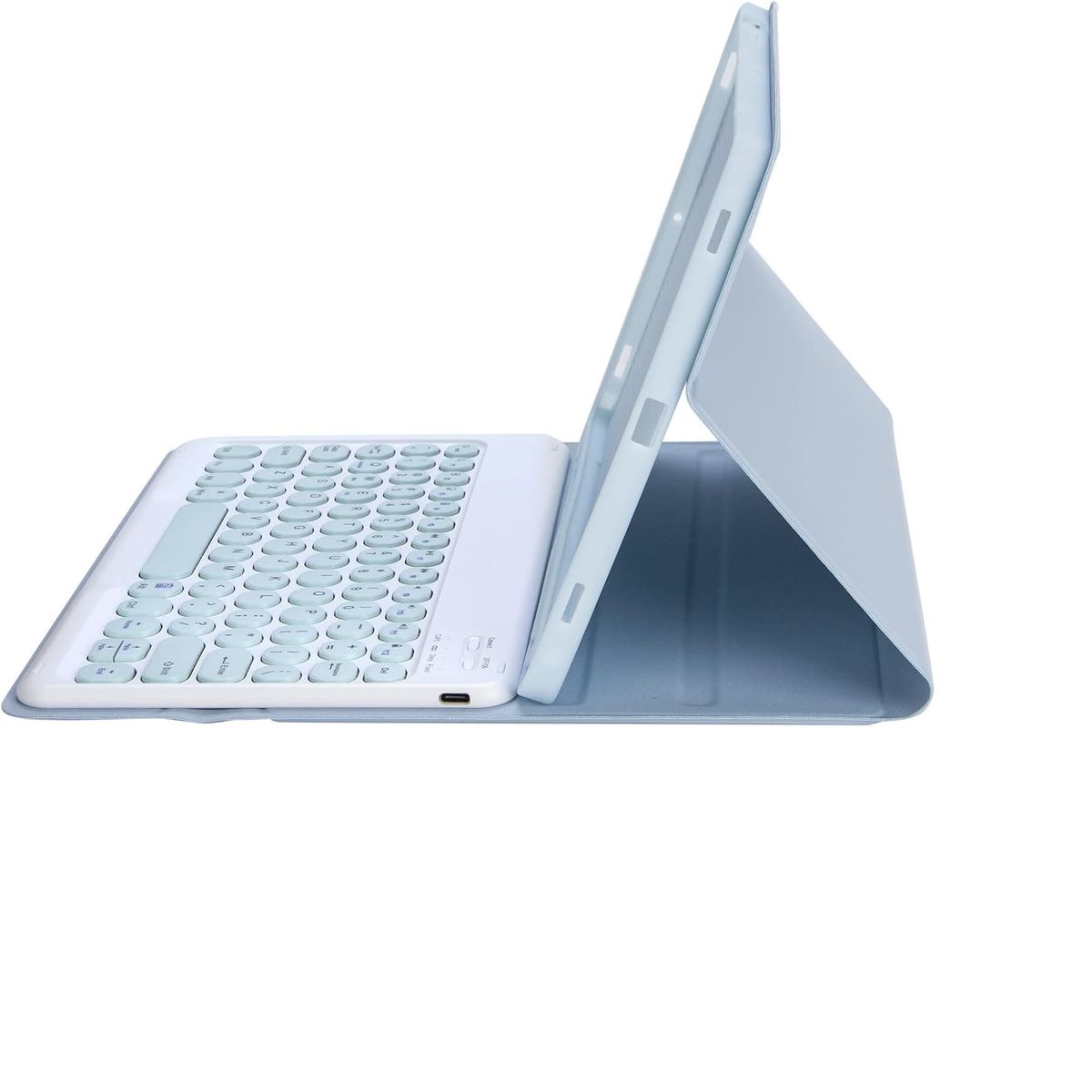 GENERICO - Estuche funda y teclado para Tablet Samsung A9+ de11 pulgadas Color Azul