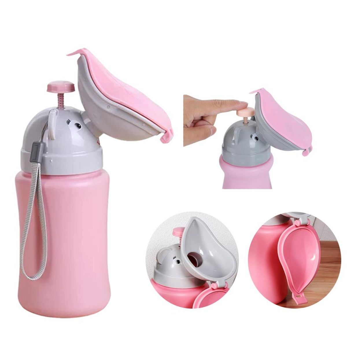 LANZURY IMPORTACIONES - Orinal Portátil Viajero Para Niños ROSA