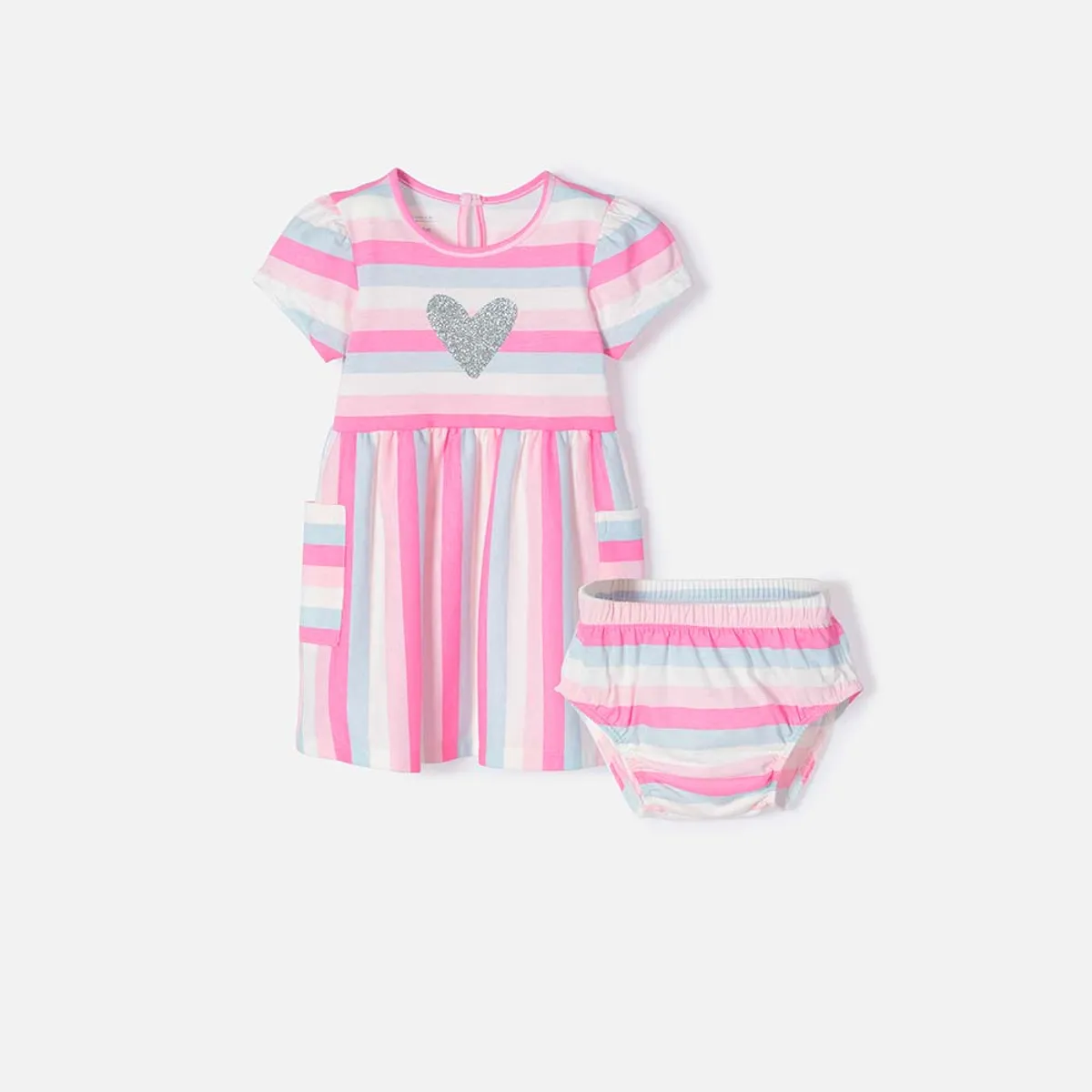 LITTLEMIC - Vestido LittleMic manga corta bebé niña