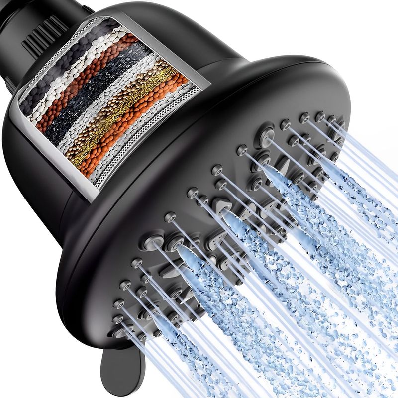 GENERICO - Ducha Alta Presión Filtro Cabezal Purificador SPA Anticloro
