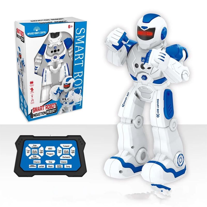 GENERICO - Robot inteligente con sensor de movimiento azul