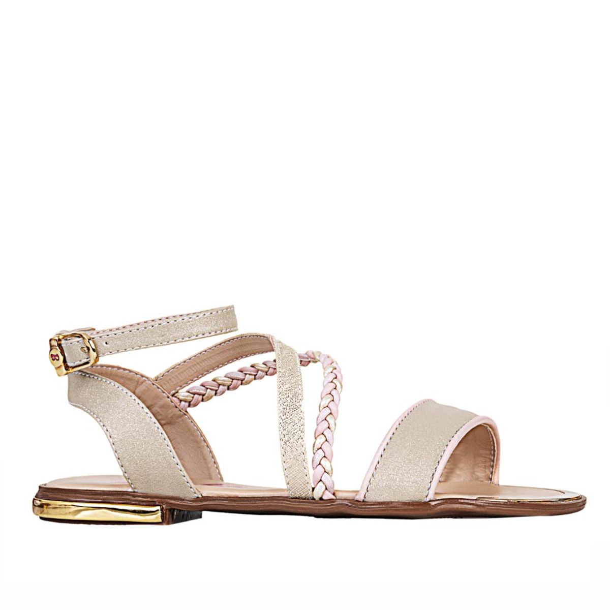 BARBIE - Sandalia de Niña marca BARBIE en Color CHAMPAÑA   SANDBARBIE VELLA