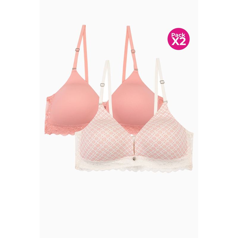 LILI PINK - Brasier triangular paquete x2 en algodon