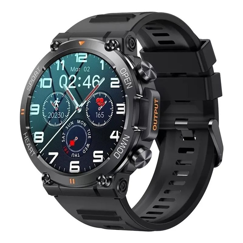 GENERICO - Reloj Inteligente K56 Pro Con Función De Llamada Silicona Negro