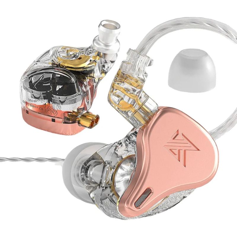 KZ - Audífonos Kz DQ6S In - Ears Originales Sonido Premium Color Pink