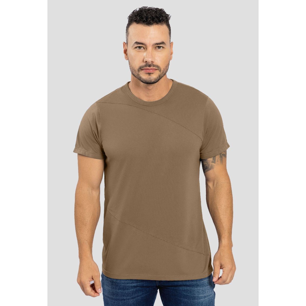 MARKETING PERSONAL - Camiseta Hombre Taupe Mp 88199
