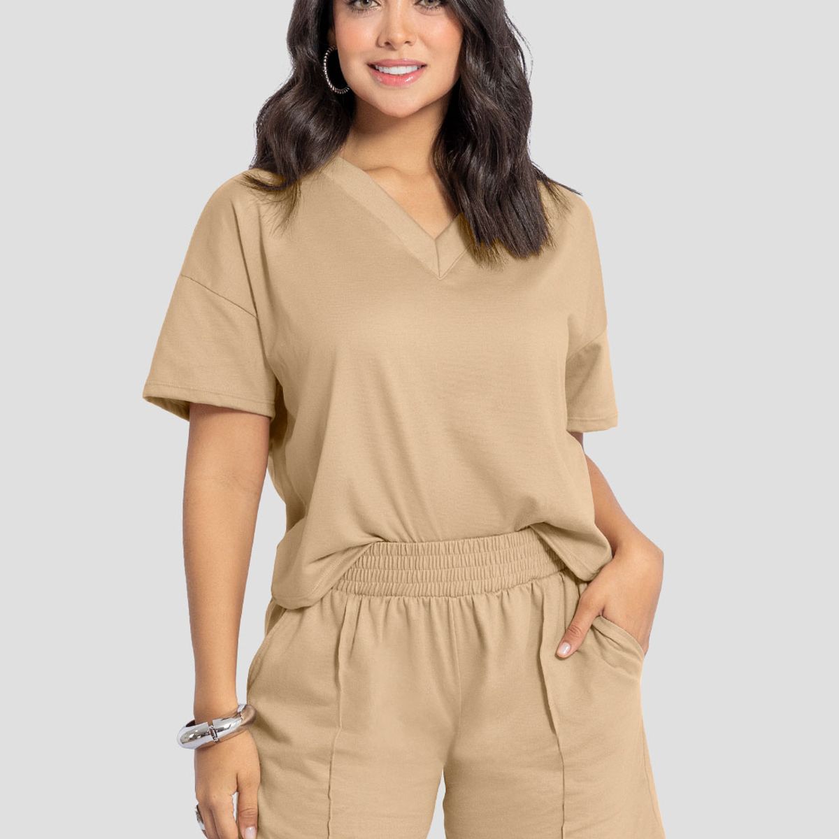 MARKETING PERSONAL - Conjunto Mujer Latte Mp 110863