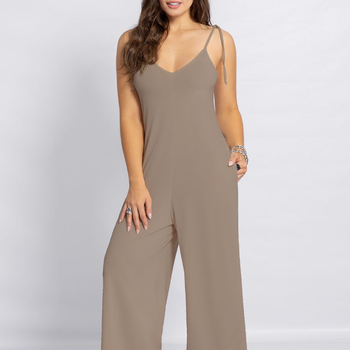 MARKETING PERSONAL - Enterizo Largo Mujer Café Pardo Mp 7230