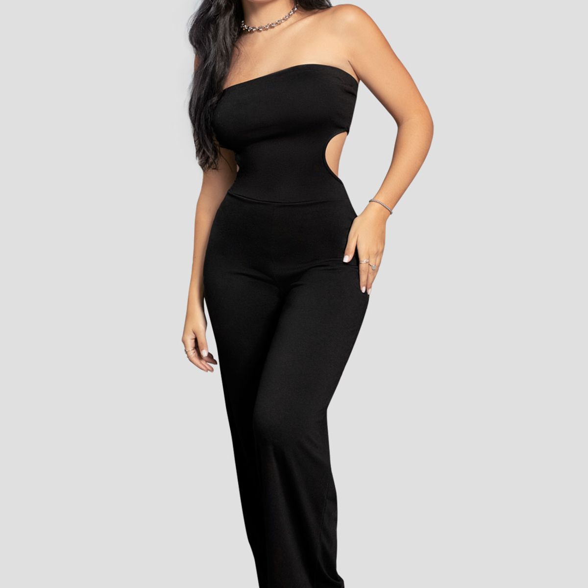 MARKETING PERSONAL - Enterizo Largo Mujer Negro Mp 110792