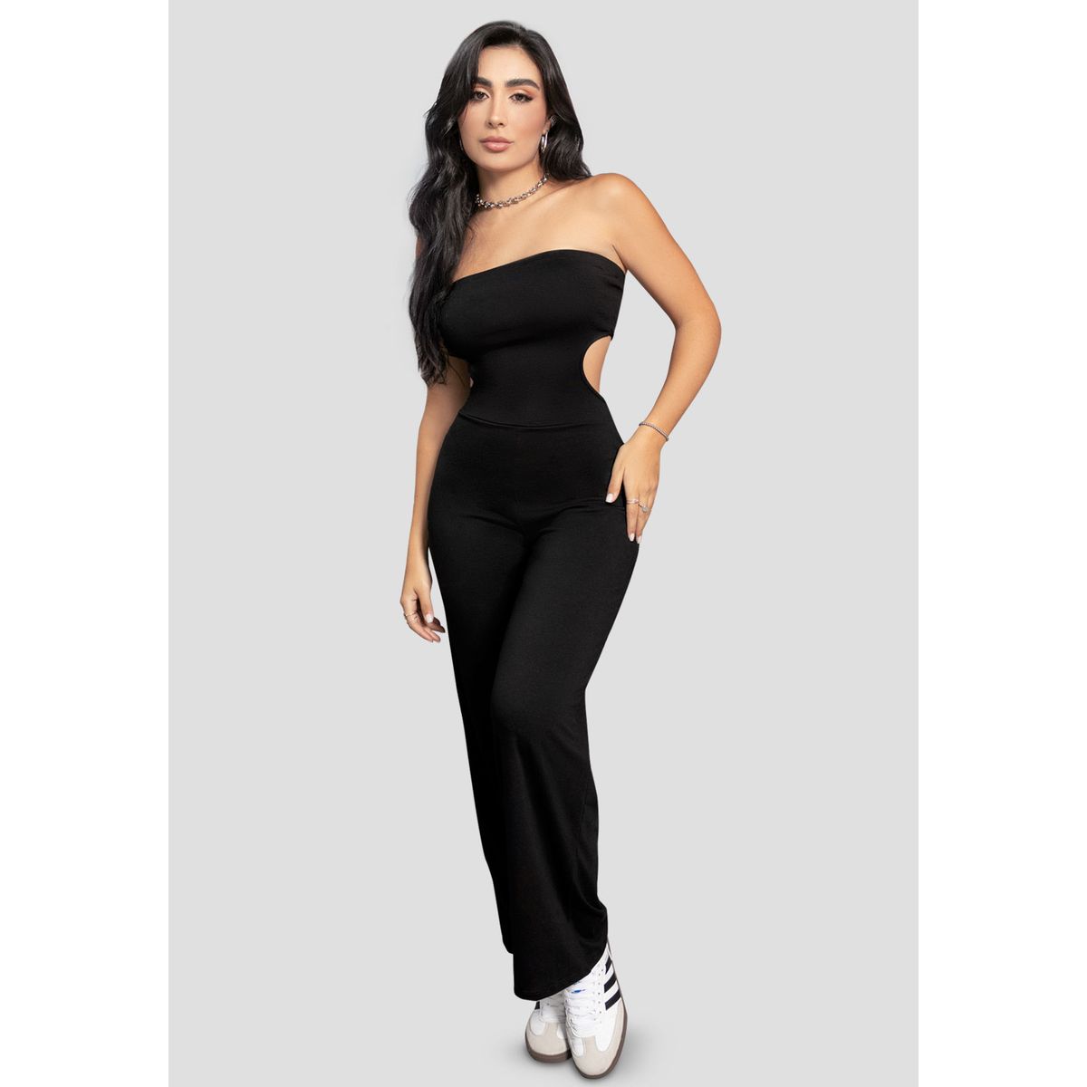MARKETING PERSONAL - Enterizo Largo Mujer Negro Mp 110792