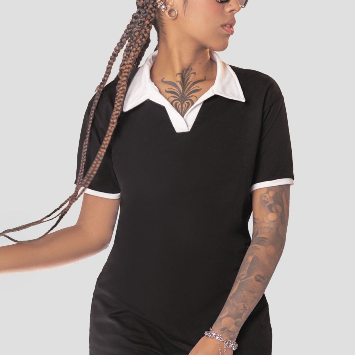 MARKETING PERSONAL - Vestido Corto Mujer Negro Mp 110151