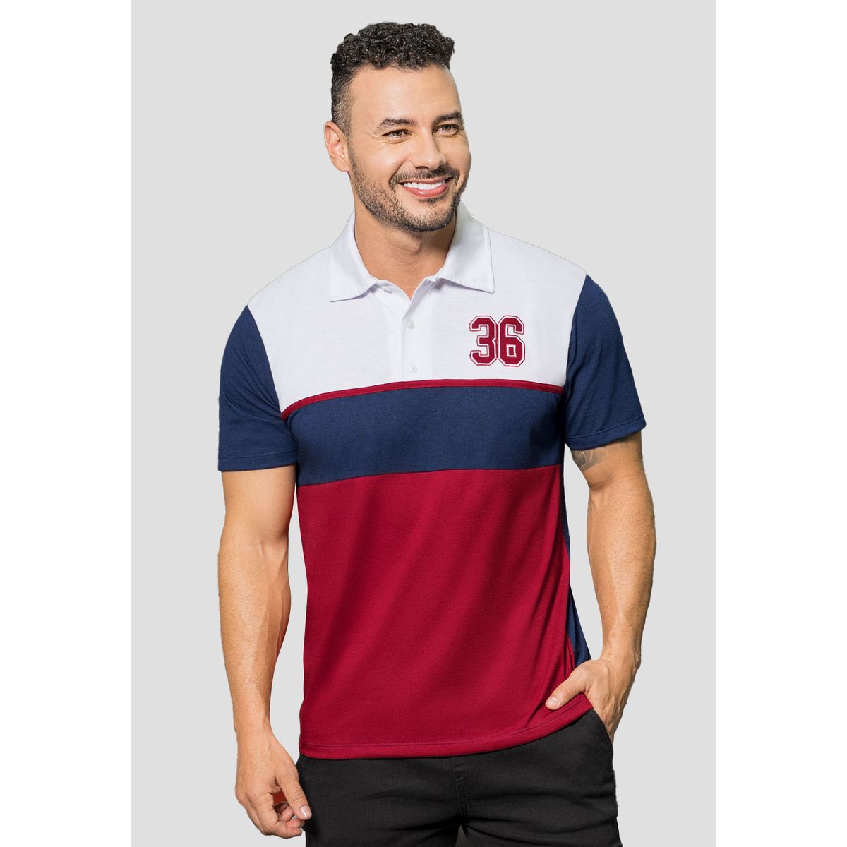 MARKETING PERSONAL - Polo Hombre Multicolor Mp 110970