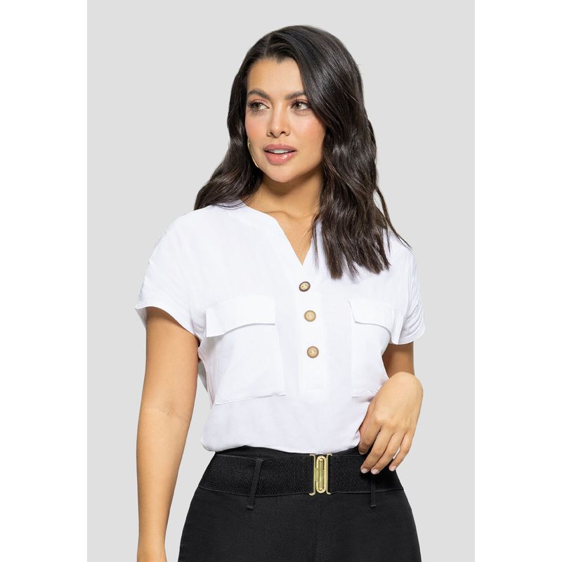 MARKETING PERSONAL - Blusa Mujer Blanco Mp 110853