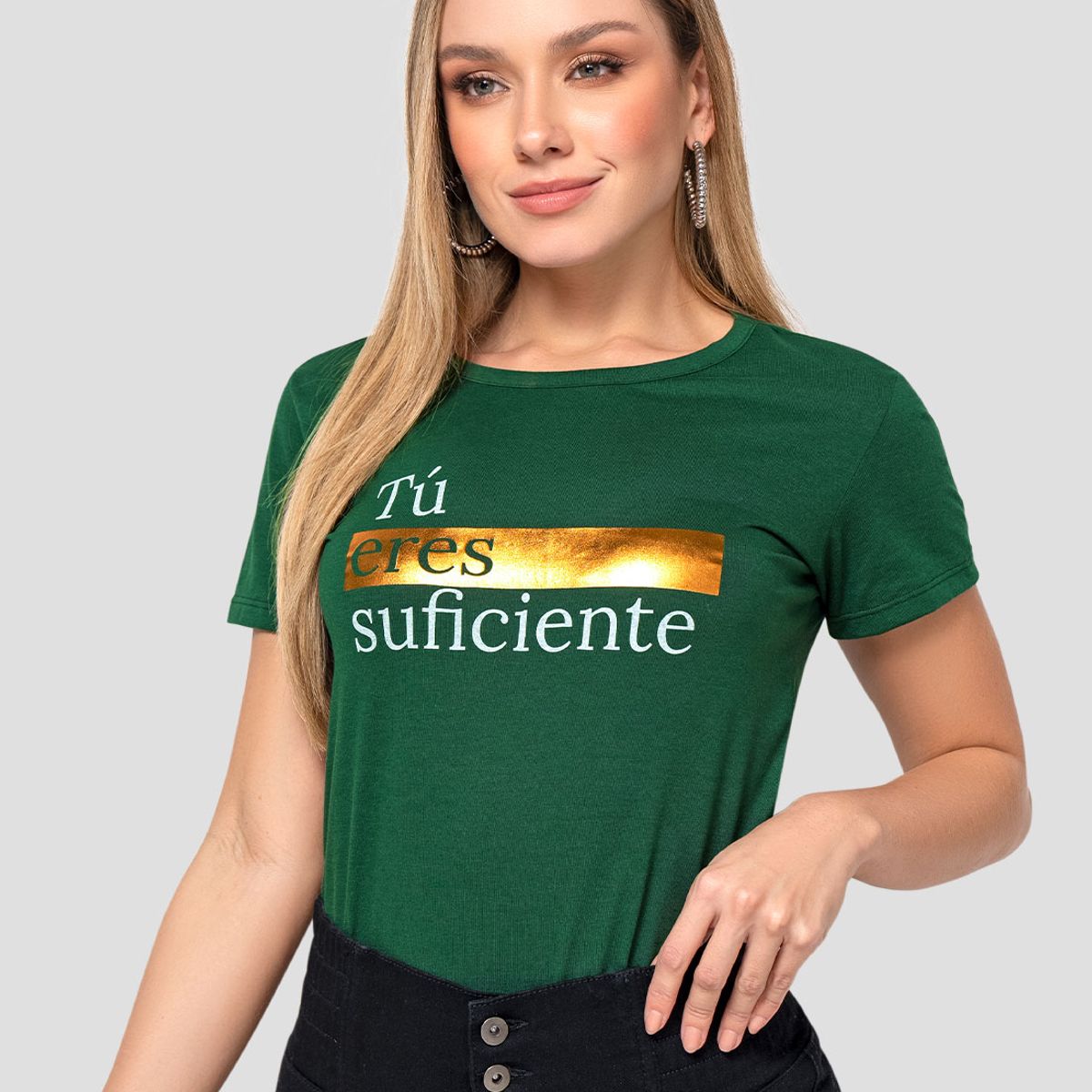 MARKETING PERSONAL - Camiseta Mujer Verde Pino Mp 111096