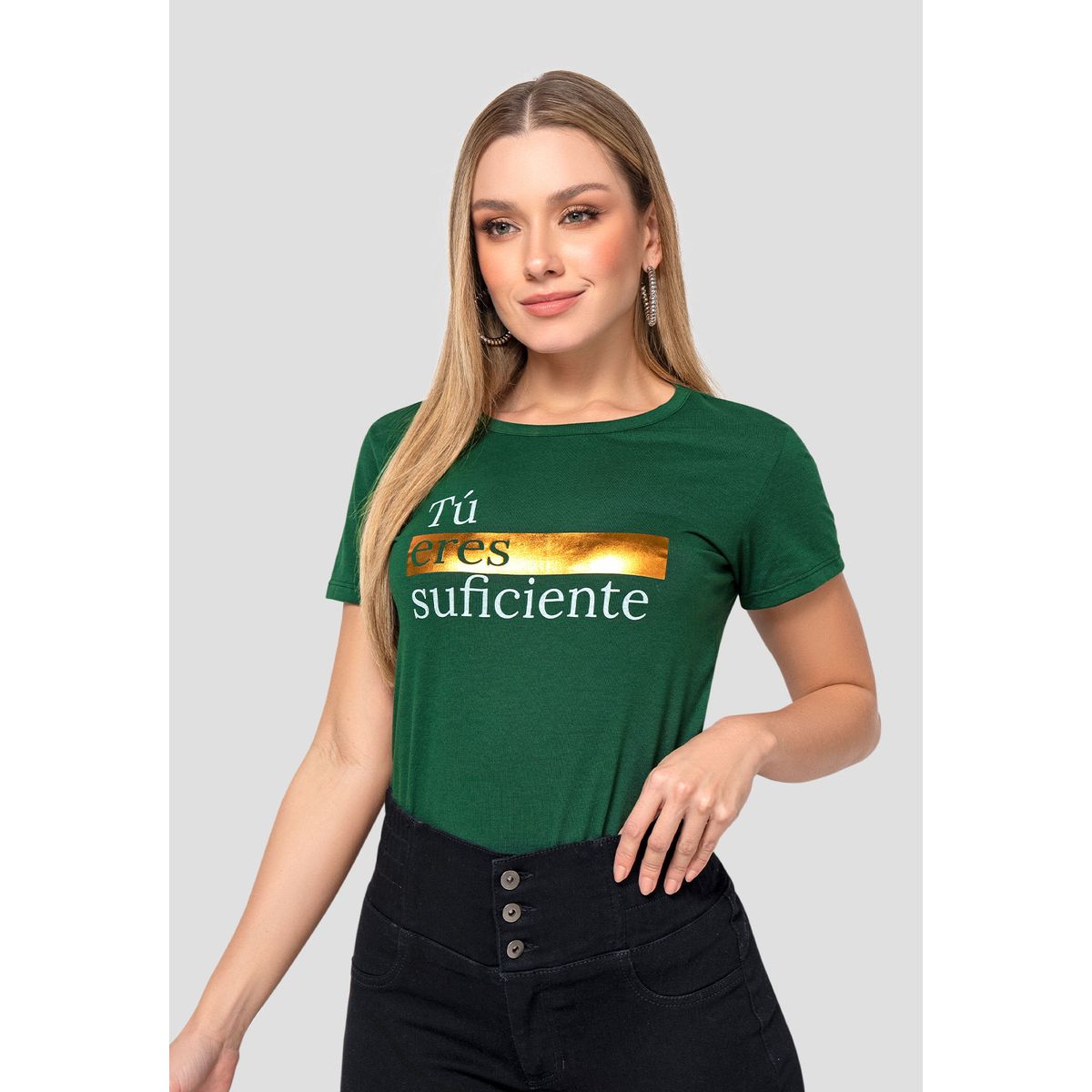 MARKETING PERSONAL - Camiseta Mujer Verde Pino Mp 111096