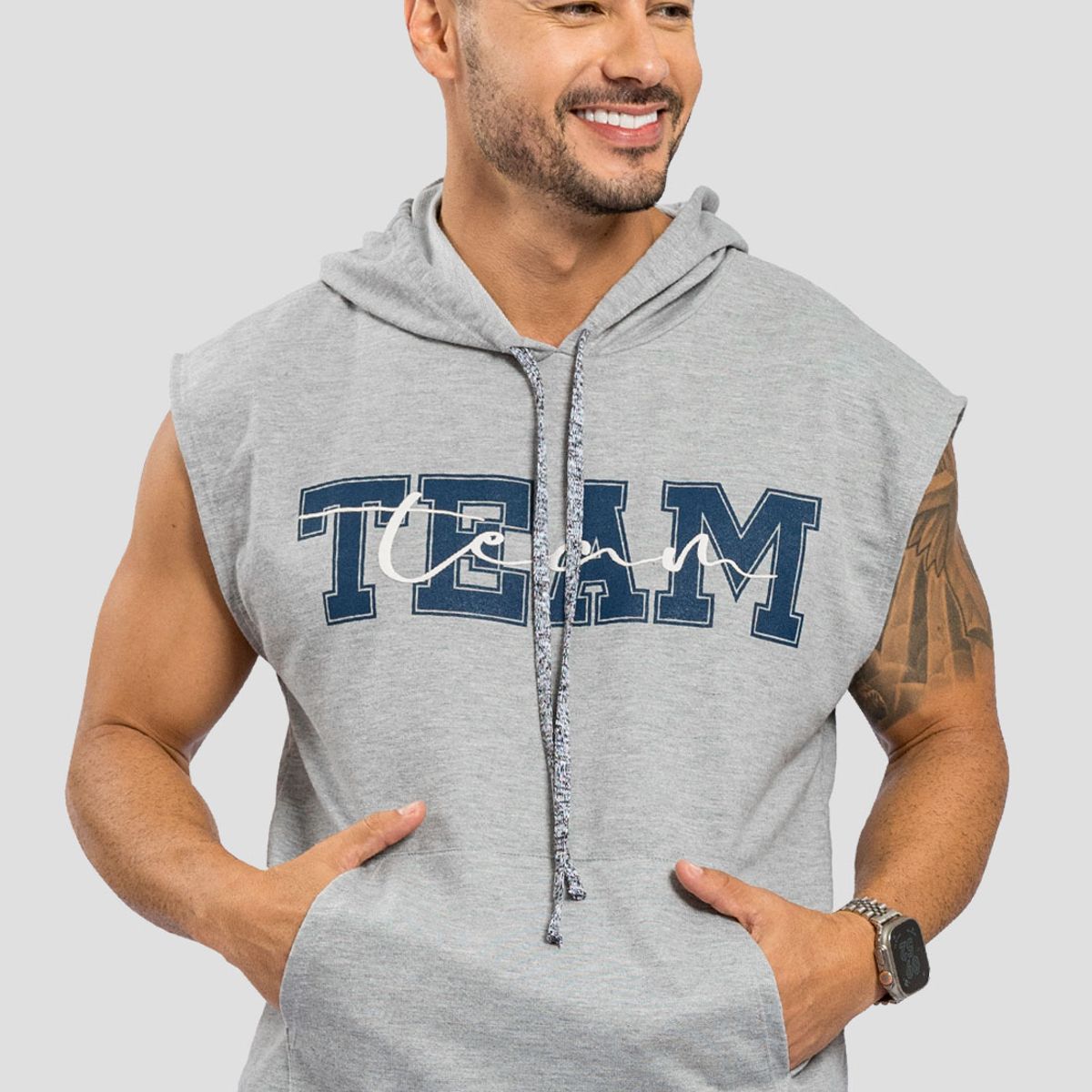 MARKETING PERSONAL - Camiseta Hombre Gris Jaspe Mp 110976