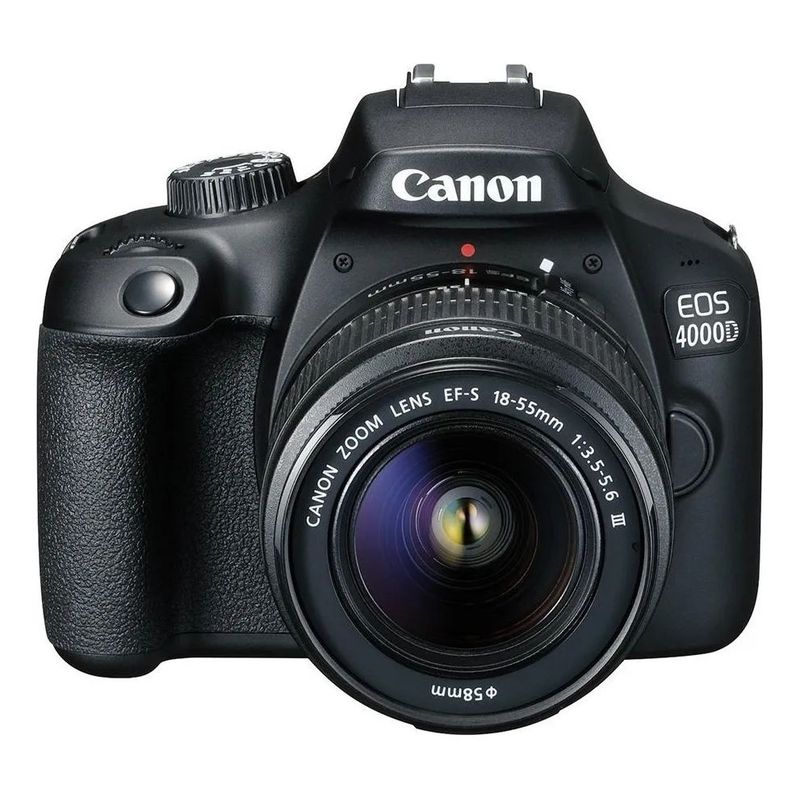 CANON - Cámara Canon Eos Kit 4000d + Lente 18-55mm Iii Dslr