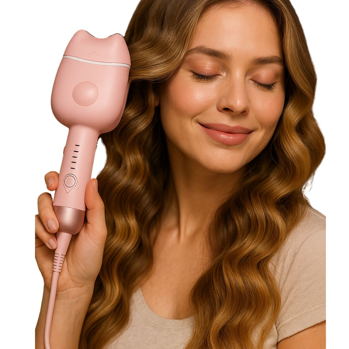 GENERICO - Plancha Rizador Ondas Sirena Profesional Belleza Cabello Perfecto