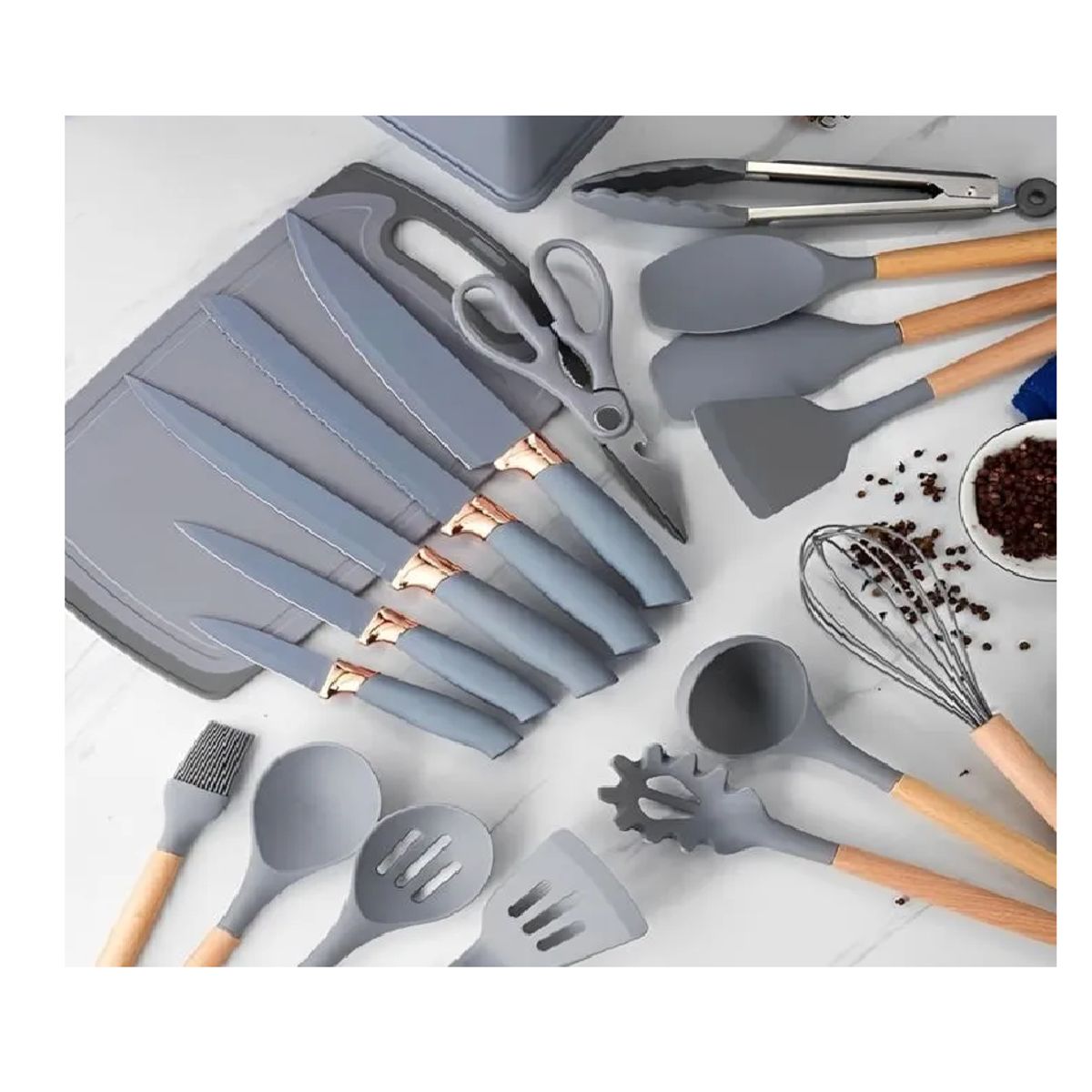 SKY - Shuniking MB19 juego de utensilios de cocina 19 unidades de cocina