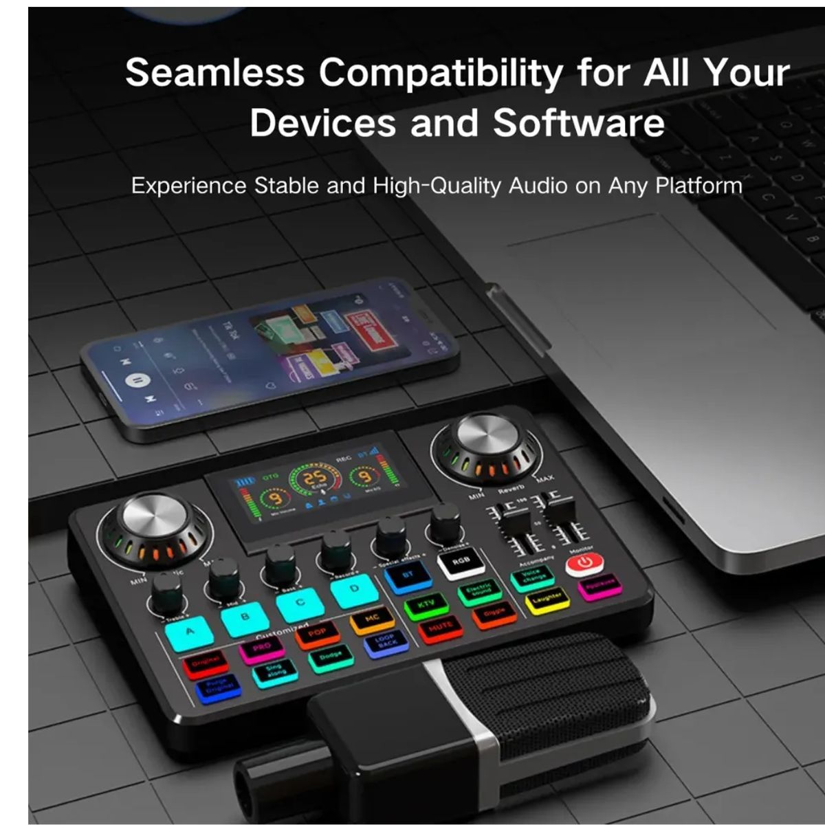 GENERICO - Mezclador Tarjeta De Sonido Profesional Usb Bluetooth f668