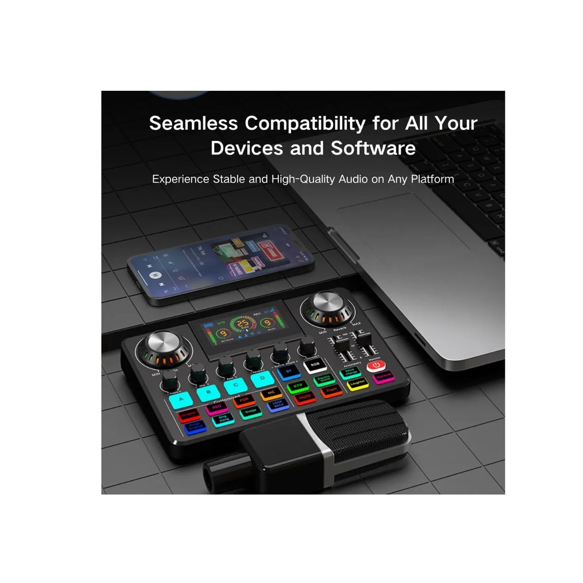 GENERICO - Mezclador Tarjeta De Sonido Profesional Usb Bluetooth f668