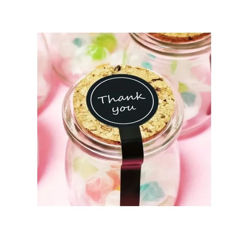 GENERICO - Pegatina Rotulo Sticker Thank You Gracias Compras X100