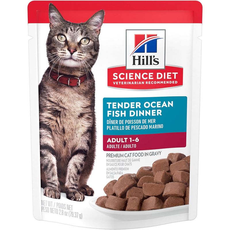 HILLS - Alimento Hiils Pouche Ocean Fish Adulto 1-6 Años 79g