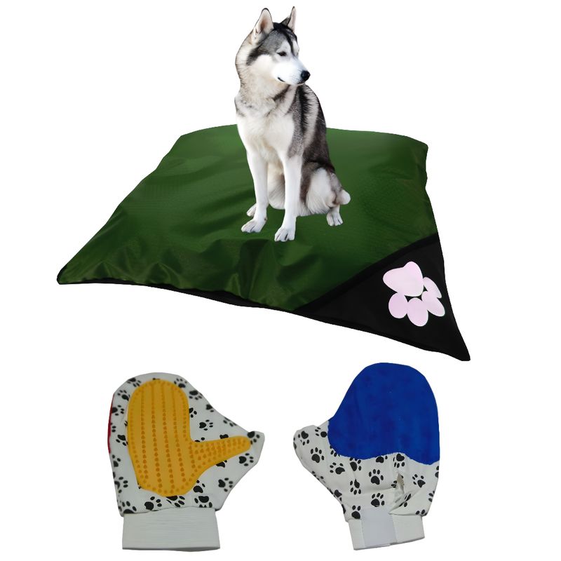 HALLY PET - Colchon Colmena Lavable Mas Guante Verde
