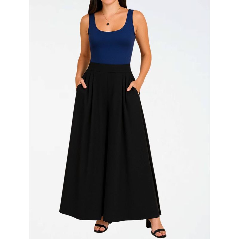 MOLGOA - Pantalón para Mujer Cintura Resortada - The Eleonora