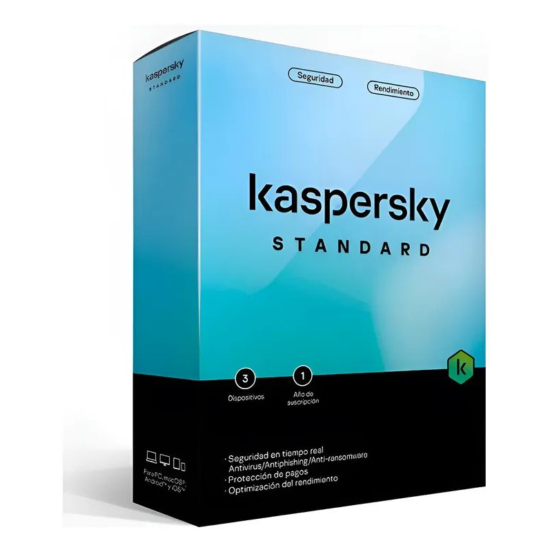 KASPERSKY - Antivirus Kaspersky Standard 1 Dispositivo 1 Año