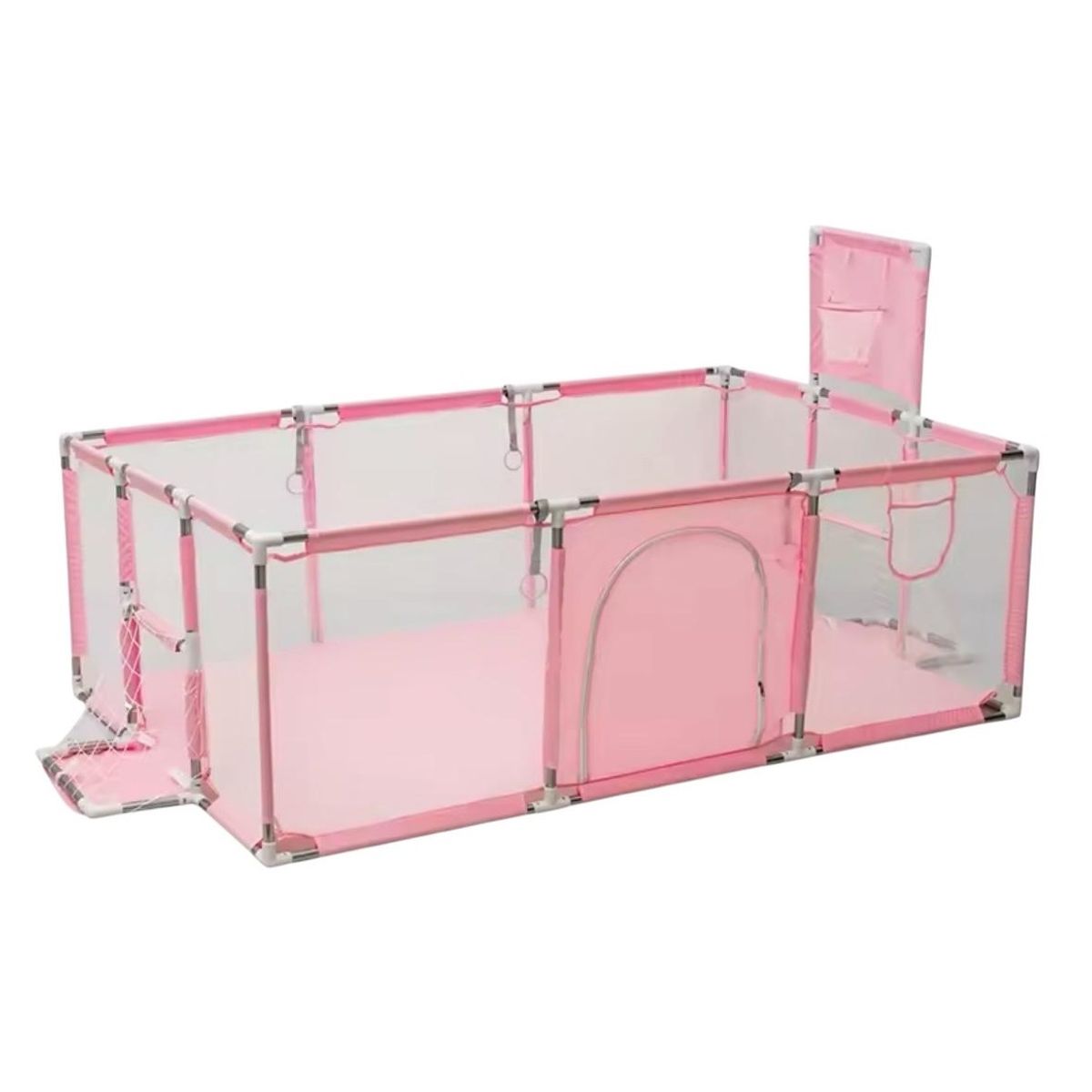 GENERICO - Corral Juegos Niños 180cm X 126cm Cesta Arcos Futbol Pelotas