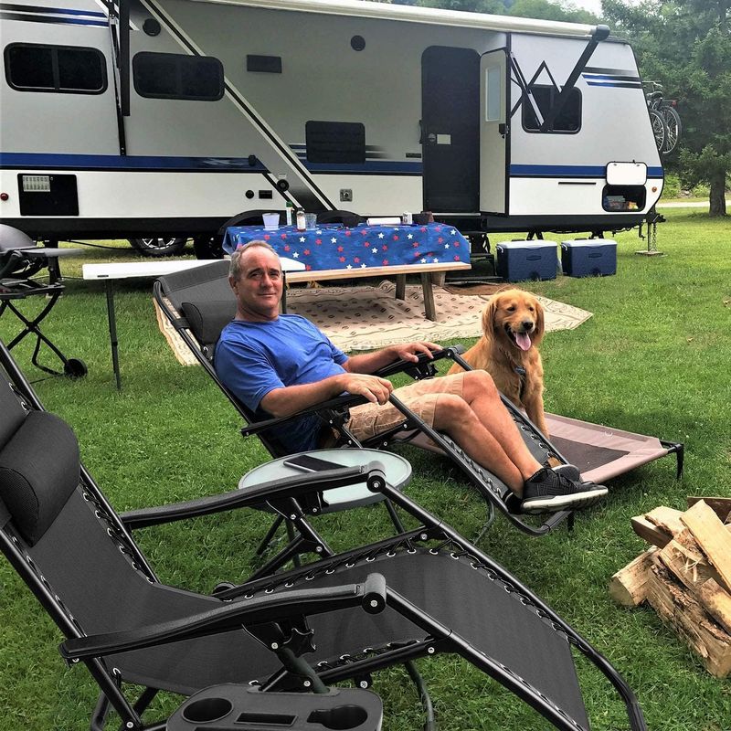 CAMP - Silla Cama Reclinable Plegable Portátil Almohada Antigraveda