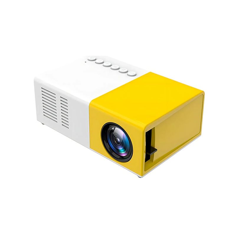 GENERICO - Mini proyector LED portátil Yg300 de 400 a 600 lúmenes HD
