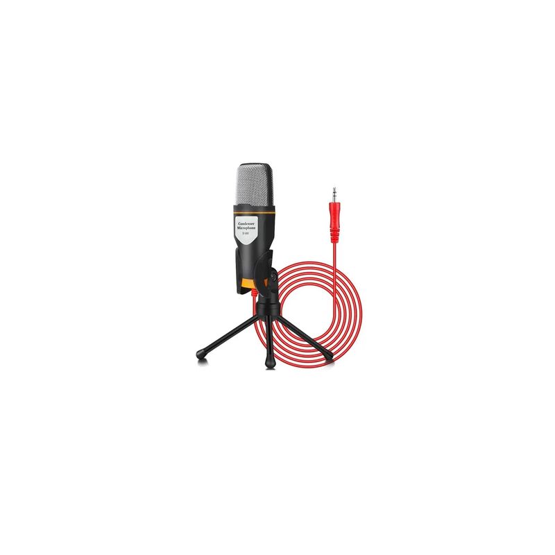GENERICO - Micrófono Con Soporte Profesional 1.80 M Cable Para Pc SF-666