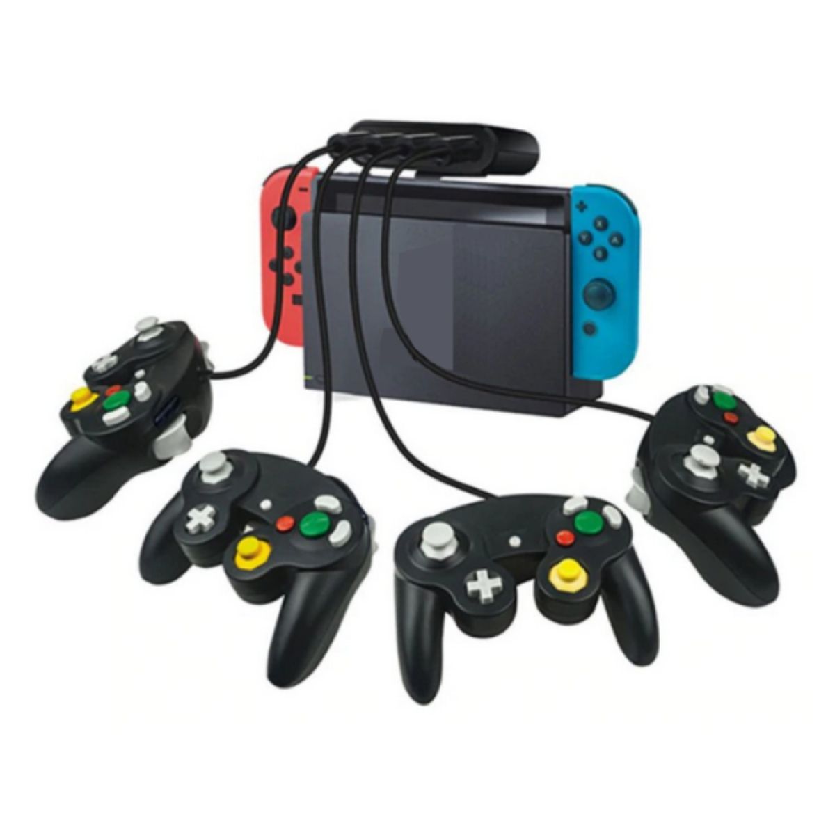GENERICO - Adaptador de x4 Controles Gamecube para Nintendo Switch  Wiiu  PC