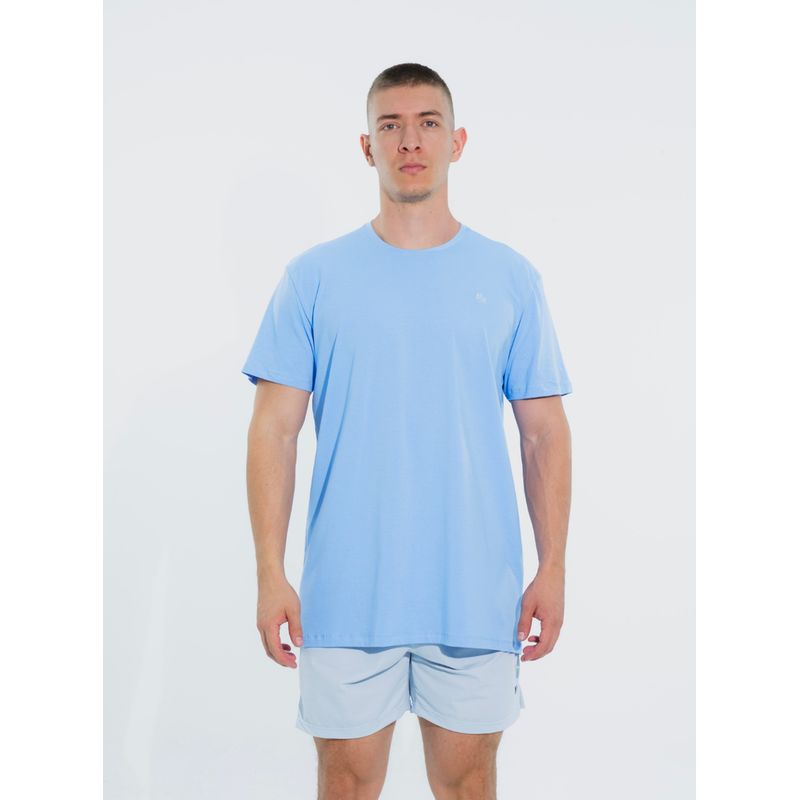 NO RULES - Camiseta Hombre Manga Corta Azul Celeste No Rules NR