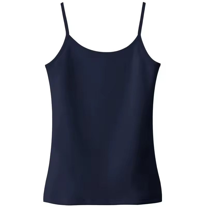 SYK - Blusa Básica De Tiras Unicolor Licrada Para Mujer