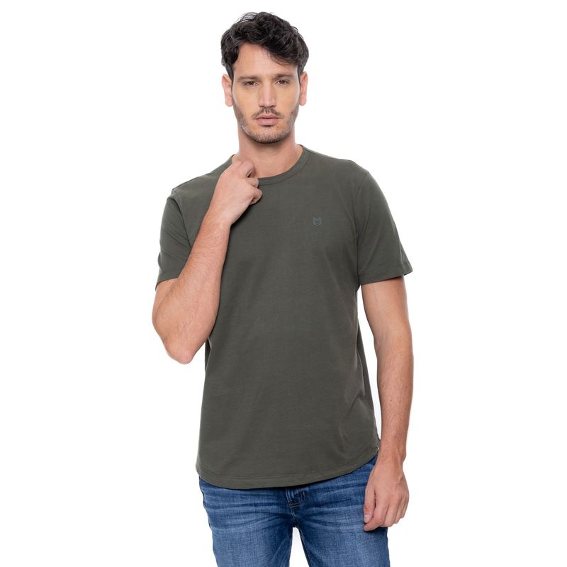COLOR BLUE - Camiseta Manga Corta Con Logo
