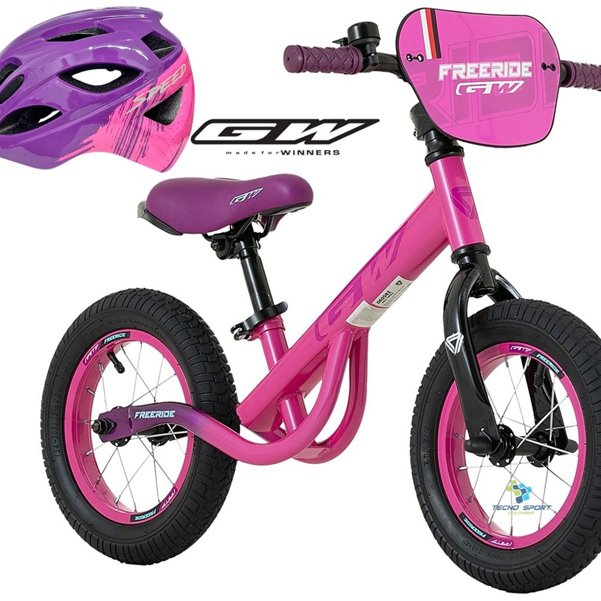 GW - Bicicleta Niño Niña Rin 12 Gw Balance Iniciacion