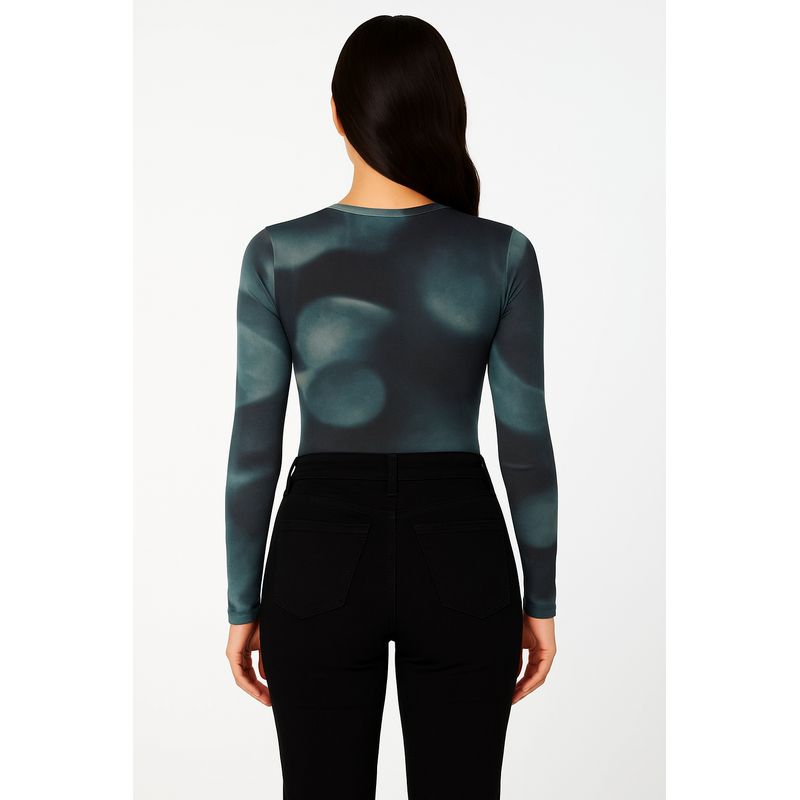 MOLGOA - Blusa Manga Larga Mesh  - The Orbit