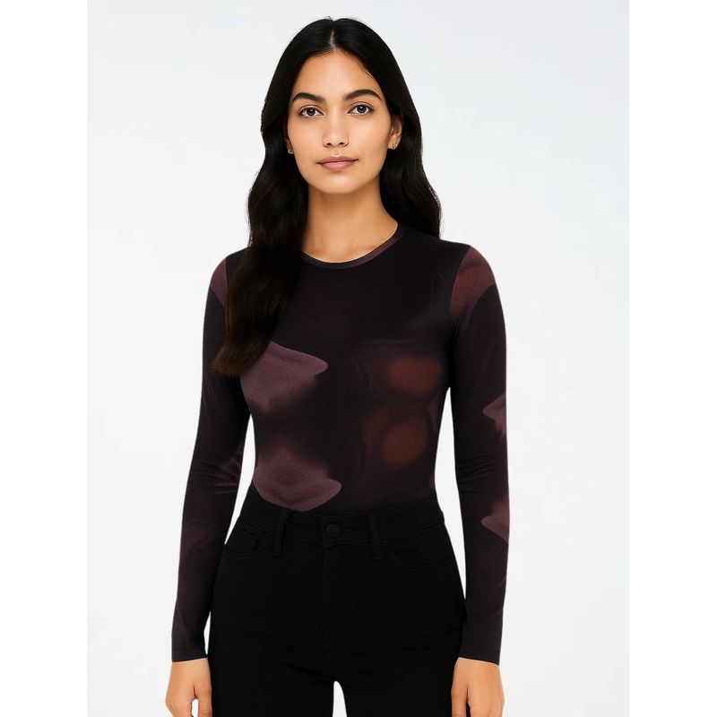 MOLGOA - Blusa Manga Larga Mesh  - The Orbit