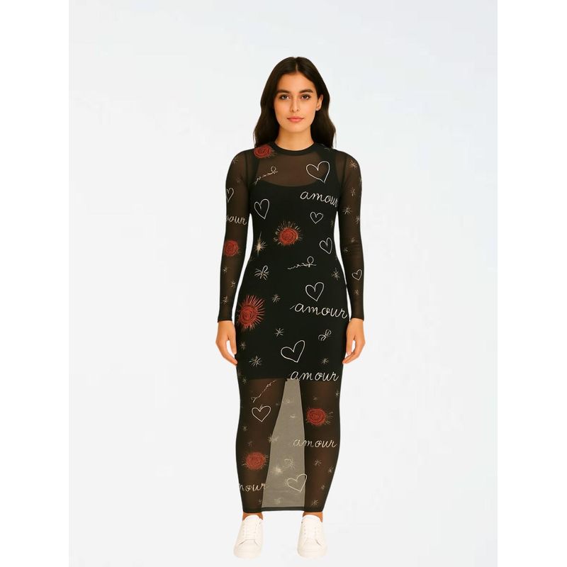 MOLGOA - Vestido Largo mesh - The Polaris