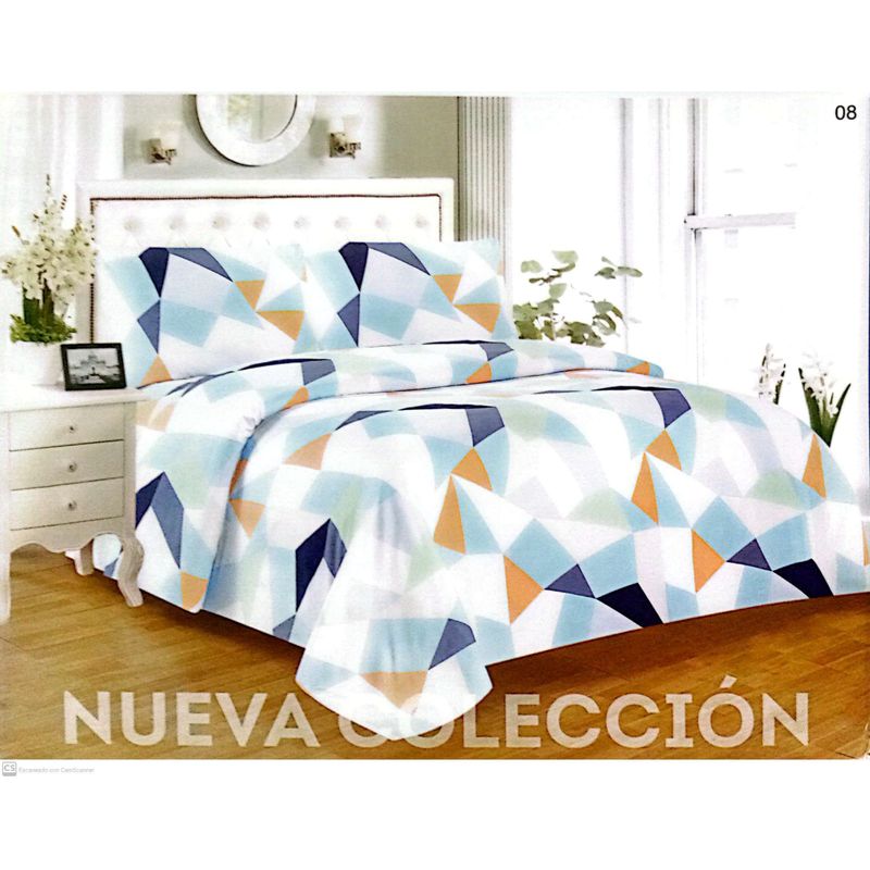 CASA LUNA - Juego De Sabanas Cama Doble 21cm - Casa azul